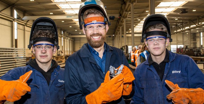 vlnr: Diloy Schrage, Dennis Wiersma, Colin van Eijk